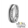 Titanium trouwring met carbon en 3 diamanten 52553 - 56225 Titanium trouwring met carbon en 3 diamanten 52553 - 56225