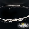 choker in zilver met zirkonia 43cm - 57717 choker in zilver met zirkonia 43cm - 57717