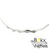 choker in zilver met zirkonia 43cm - 57717 choker in zilver met zirkonia 43cm - 57717