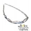 Collier van Breuning mat en glimmend in zilver - 55320 Collier van Breuning mat en glimmend in zilver - 55320