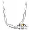 Collier van Breuning mat en glimmend in zilver - 55320 Collier van Breuning mat en glimmend in zilver - 55320