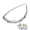 Collier van Breuning mat en glimmend in zilver - 55320 Collier van Breuning mat en glimmend in zilver - 55320