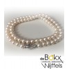 Parelketting met zilveren cartier sluiting - 50679 Parelketting met zilveren cartier sluiting - 50679