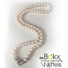 Parelketting met zilveren cartier sluiting - 50679 Parelketting met zilveren cartier sluiting - 50679