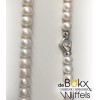 Parelketting met zilveren cartier sluiting - 50679 Parelketting met zilveren cartier sluiting - 50679