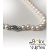 Parelketting met zilveren cartier sluiting - 50679 Parelketting met zilveren cartier sluiting - 50679