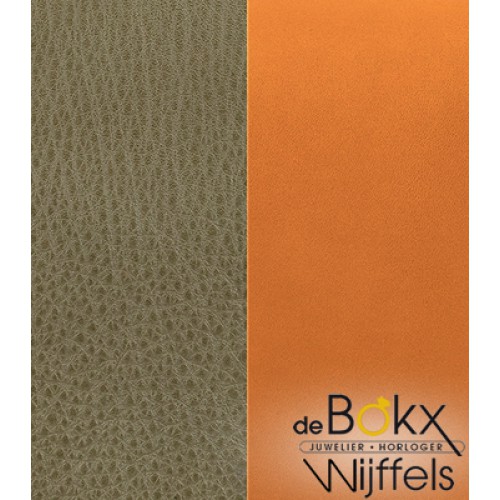 Armband leer es Georgettes 40mm khaki / cognac - 56513 Armband leer es Georgettes 40mm khaki / cognac - 56513