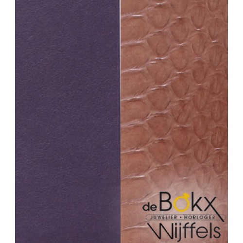 les Georgettes 25mm leerterracotta watersnake/purple - 55812 les Georgettes 25mm leerterracotta watersnake/purple - 55812