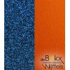 les Georgettes 25mm leer glitter blue / apricot - 56509 les Georgettes 25mm leer glitter blue / apricot - 56509