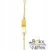 baby armbandje met graveerplaatje geel goud 9 karaat - 56711 baby armbandje met graveerplaatje geel goud 9 karaat - 56711