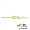 baby armbandje met graveerplaatje geel goud 9 karaat - 56713 baby armbandje met graveerplaatje geel goud 9 karaat - 56713