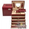 sieraden koffer windrose rood 5 etages merino groot 8036960 - 56407 sieraden koffer windrose rood 5 etages merino groot 8036960 - 56407