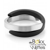 Armband aluminium glimmend en zwart met magneet van Clic by suzanne A1Z - 54662 Armband aluminium glimmend en zwart met magneet van Clic by suzanne A1Z - 54662