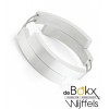Clic by suzanne armband A33 mat glimmend met vier bogen met dubbele magneetsluitingen - 56286 Clic by suzanne armband A33 mat glimmend met vier bogen met dubbele magneetsluitingen - 56286