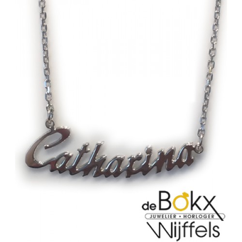 ketting met naam in zilver 45cm - 56165 ketting met naam in zilver 45cm - 56165