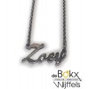 ketting met naam in zilver 45cm - 56165 ketting met naam in zilver 45cm - 56165