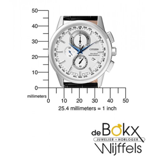 Horloge - Dit ecodrive horloge van citizen heeft 10 Maanden  donkergangreserve, 24-Uur aanduiding, Dag/datum, Eco-Drive aandrijving,  Eeuwigdurende kalender, Energie-indicatie, Engergiespar-functie,  Laadindicatie, Radio Controlled - EUR, JPY, USA, China, St