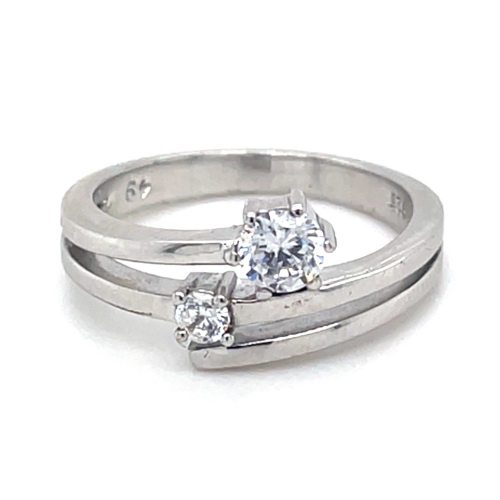 zilveren fantasie ring met zirkonia maat 49 - 51048 zilveren fantasie ring met zirkonia maat 49 - 51048