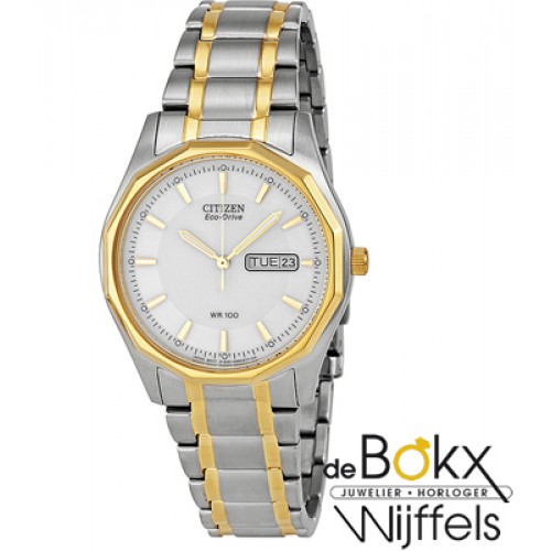 Heren horloge Citizen met dag en datum en eco-drive BM8434-58A - 50117