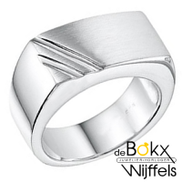 Zilveren heren ring maat 68 - 50439 Zilveren heren ring maat 68 - 50439