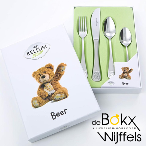 kinderbestek beer 4delig van kempen & begeer - 50649 kinderbestek beer 4delig van kempen & begeer - 50649