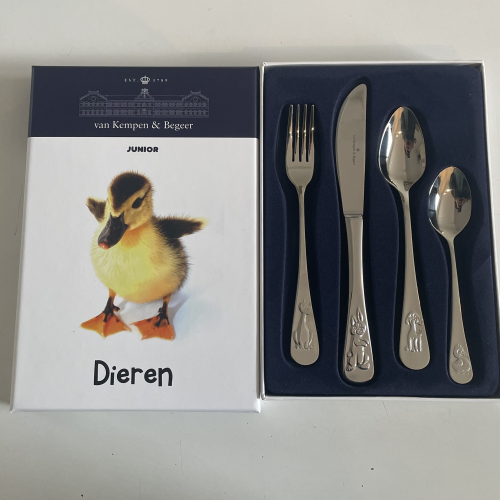 kinderbestek dieren 4 delig van kempen & begeer - 50650 kinderbestek dieren 4 delig van kempen & begeer - 50650