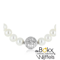 Parel collier met zilveren sluiting 42cm - 50708 Parel collier met zilveren sluiting 42cm - 50708