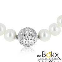 Parel collier met zilveren sluiting 42cm - 50708 Parel collier met zilveren sluiting 42cm - 50708