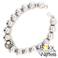Bijzondere zilveren kralen armband 19,5cm - 50775 Bijzondere zilveren kralen armband 19,5cm - 50775