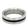 Stalen ring met zwart maat 59 rechte ring - 50847 Stalen ring met zwart maat 59 rechte ring - 50847