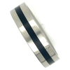 Stalen ring met zwart maat 59 rechte ring - 50847 Stalen ring met zwart maat 59 rechte ring - 50847