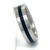 Stalen ring met zwart maat 59 rechte ring - 50847 Stalen ring met zwart maat 59 rechte ring - 50847