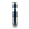 Stalen ring met zwart bolle ring maat 63 - 50849 Stalen ring met zwart bolle ring maat 63 - 50849