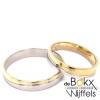Bicolor gouden trouwringen van Angeli Di Bosca model: 673 - 51252 Bicolor gouden trouwringen van Angeli Di Bosca model: 673 - 51252