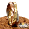 tricolor gouden ring 3-in-1 maat 52 - 51304 tricolor gouden ring 3-in-1 maat 52 - 51304
