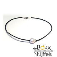 Chic enkel gekweekte zoetwaterparel met ketting - 51353 Chic enkel gekweekte zoetwaterparel met ketting - 51353
