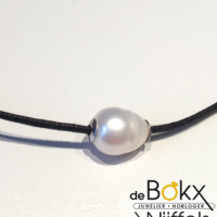 Chic enkel gekweekte zoetwaterparel met ketting - 51353 Chic enkel gekweekte zoetwaterparel met ketting - 51353
