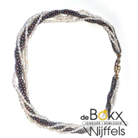 Zoetwaterparel ketting met gouden sluiting - 51354 Zoetwaterparel ketting met gouden sluiting - 51354