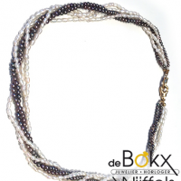 Zoetwaterparel ketting met gouden sluiting - 51354