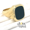 heren ring goud met een jaspes steen maat 62/19.75 - 51463 heren ring goud met een jaspes steen maat 62/19.75 - 51463