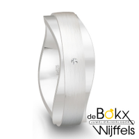 Breuning zilveren relatiering met diamant - 51418 Breuning zilveren relatiering met diamant - 51418