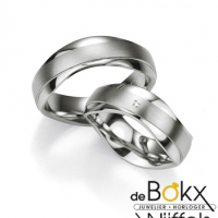 Breuning zilveren relatiering met diamant - 51418 Breuning zilveren relatiering met diamant - 51418