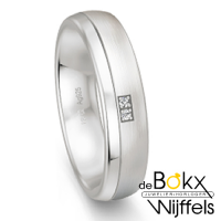 Diamanten trouwring in zilver van Breuning - 51423 Diamanten trouwring in zilver van Breuning - 51423