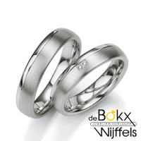 Diamanten trouwring in zilver van Breuning - 51423 Diamanten trouwring in zilver van Breuning - 51423