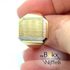 herenring met 3 goud kleuren maat 19.5/61 - 51441 herenring met 3 goud kleuren maat 19.5/61 - 51441