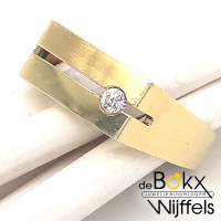 Gouden heren ring met zirkonia in maat 64 /19.5 - 51508 Gouden heren ring met zirkonia in maat 64 /19.5 - 51508