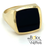 gouden zegelring maat 62 met onyx - 51514 gouden zegelring maat 62 met onyx - 51514