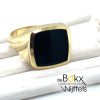 gouden zegelring maat 62 met onyx - 51514 gouden zegelring maat 62 met onyx - 51514