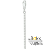 ketting zilver venetiaans vlak 80cm 1.7mm - 51389