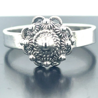 Ring zeeuwseknoop zilver Dutch Button maat 58 - 51397